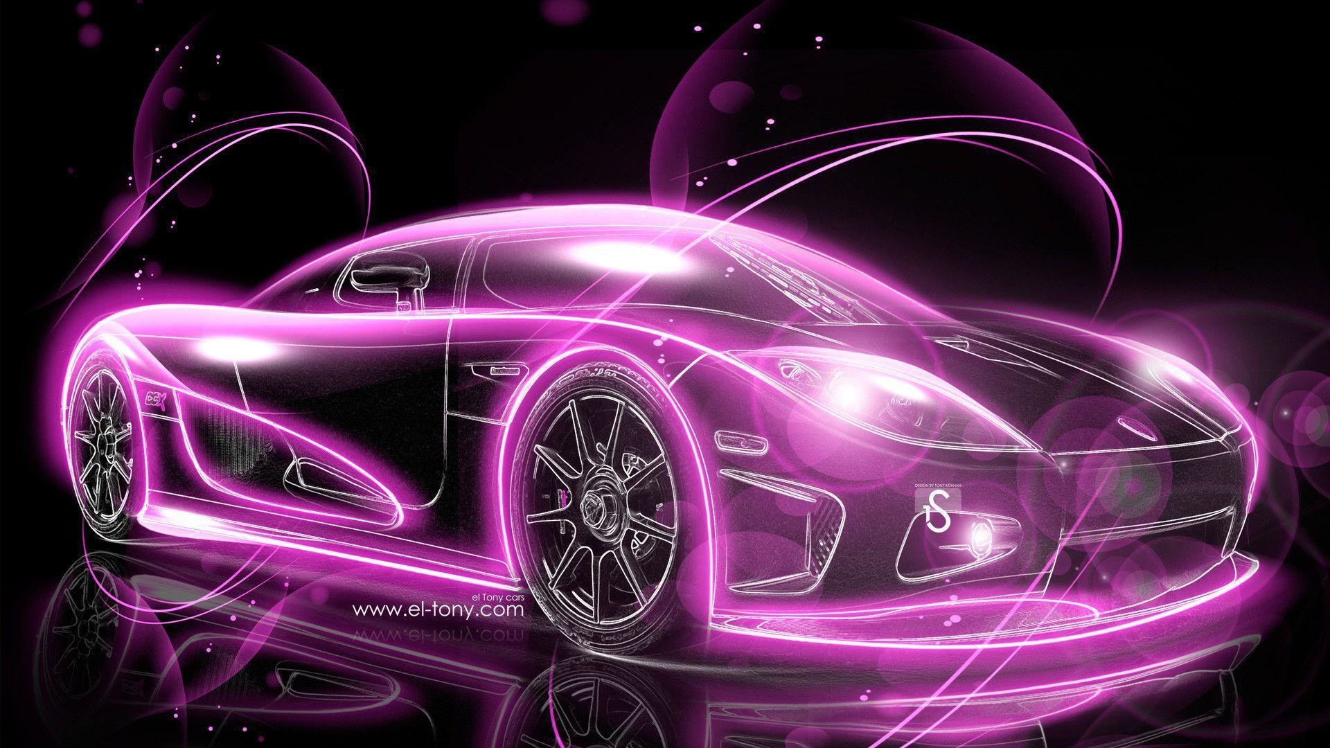 Pink Cars Wallpapers 4 - Pink Cars , HD Wallpaper & Backgrounds