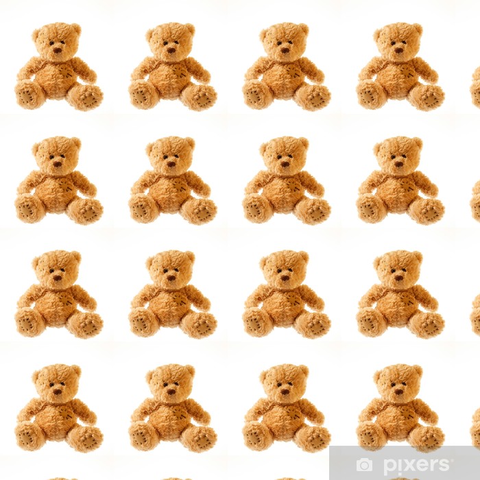 Small Teddy Bear Vinyl Custom-made Wallpaper - Teddy Bear , HD Wallpaper & Backgrounds