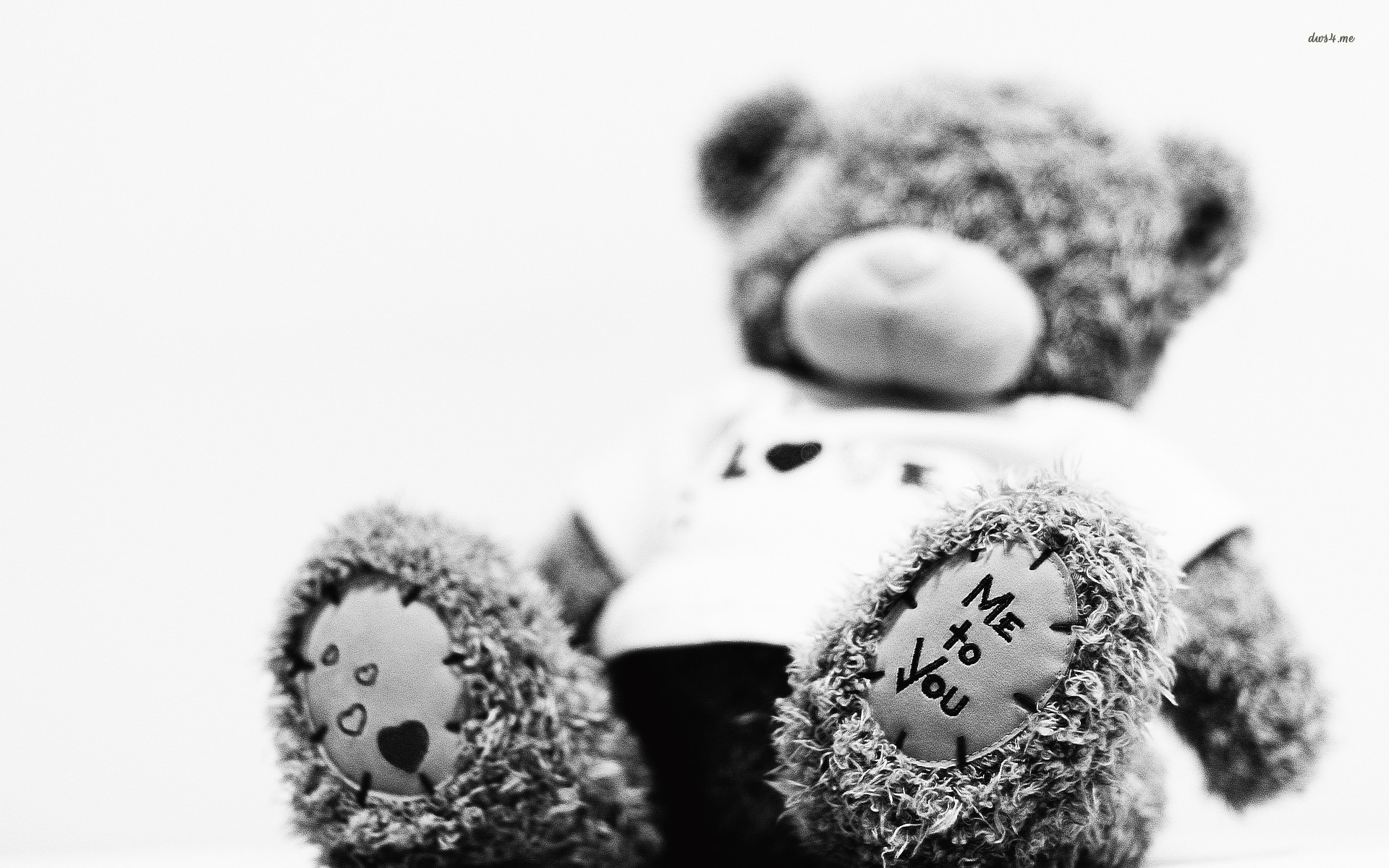 Loving Teddy Bear Wallpaper - Black & White Facebook Covers Christmas , HD Wallpaper & Backgrounds