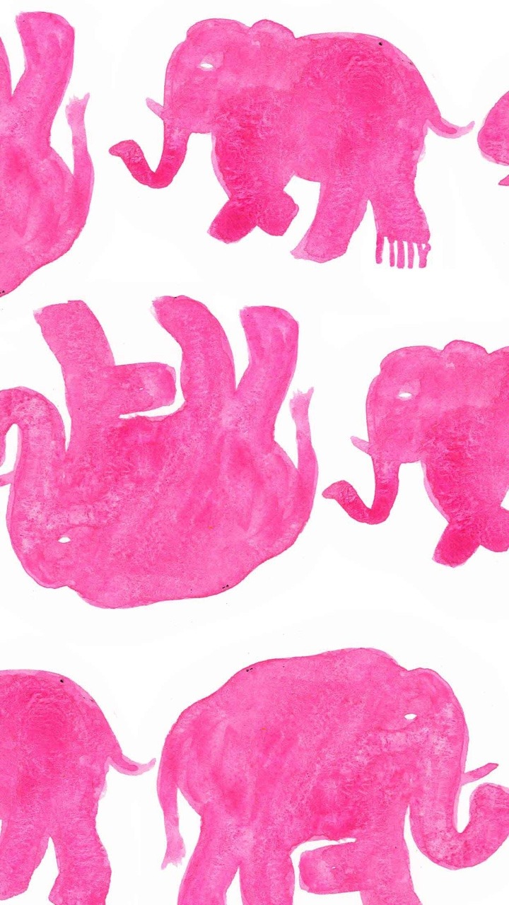 Mine Upload Elephant Wallpaper Pink Watercolor Lilly - Lilly Pulitzer Elephant , HD Wallpaper & Backgrounds