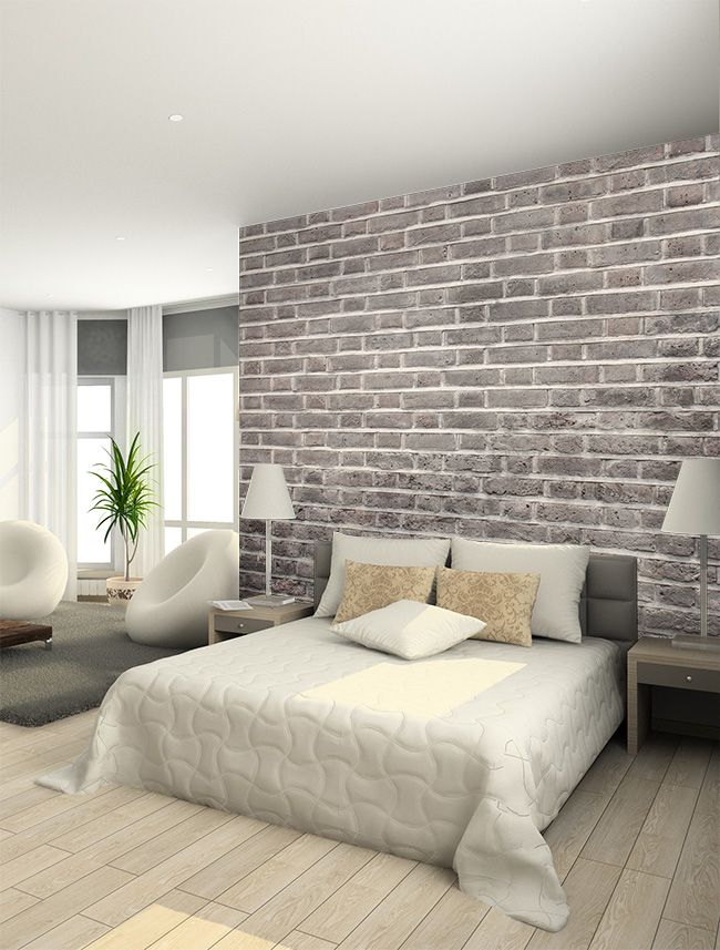 Texture Effect Wallpaper Murals / Wallpapered Blog - Brick Wallpaper Bedroom , HD Wallpaper & Backgrounds