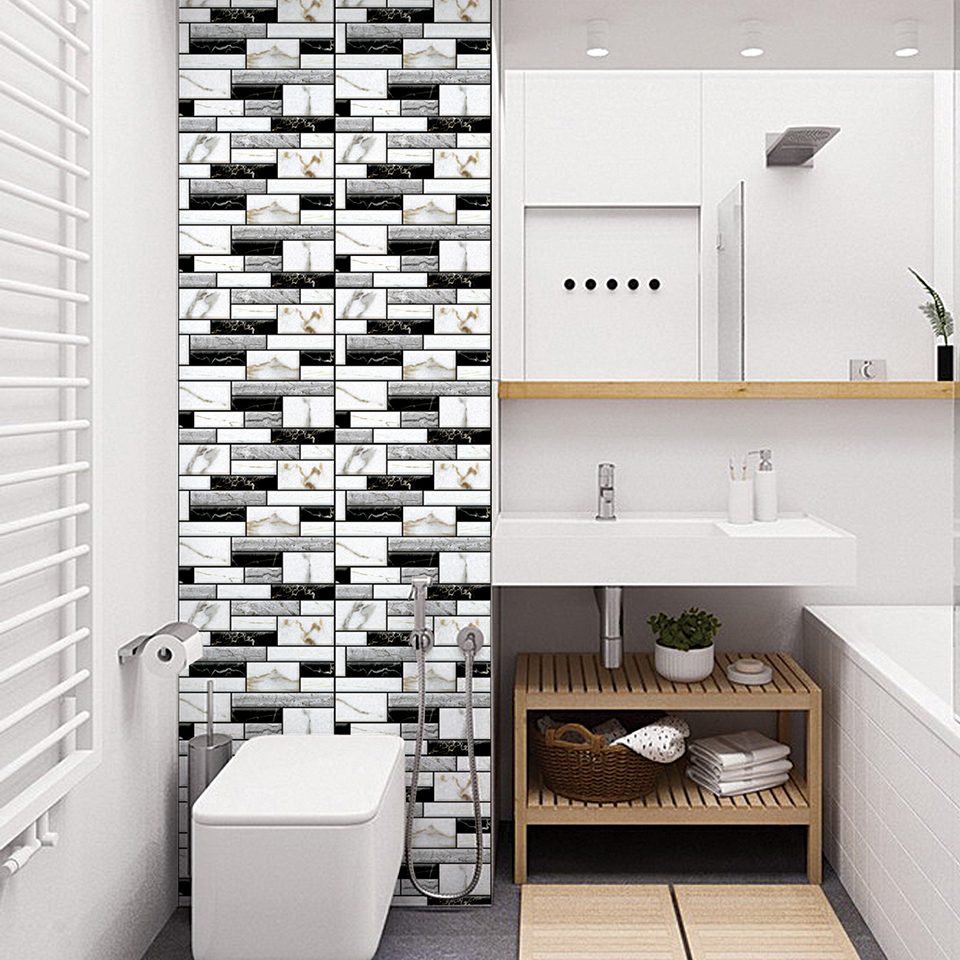 Pvc Brick Self Adhesive D Wallpaper For Bedroom Living - 3d Foam Wall Panels , HD Wallpaper & Backgrounds