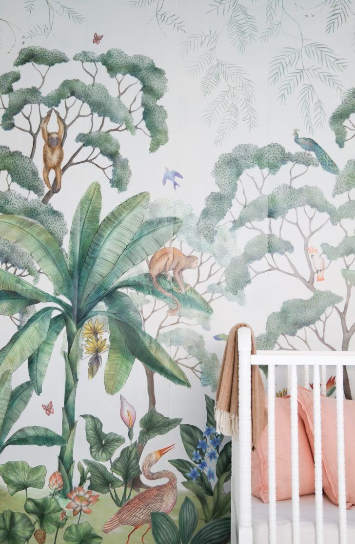 Kids' Rooms With Tropical Inspiration - Jungle Wallpaper Mural , HD Wallpaper & Backgrounds