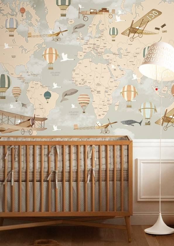 Baby Boy Nursery Wallpaper 25 Cute Baby Nursery Ideas - Baby Boy Nursery , HD Wallpaper & Backgrounds