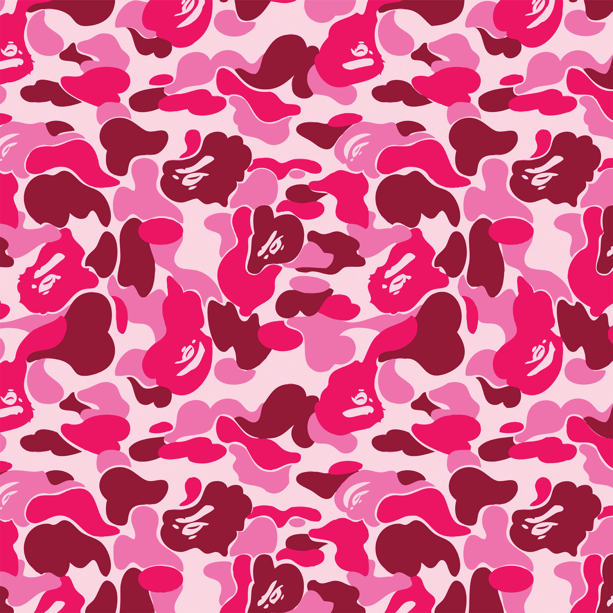 Baby Pink - Bape Camo Blue , HD Wallpaper & Backgrounds