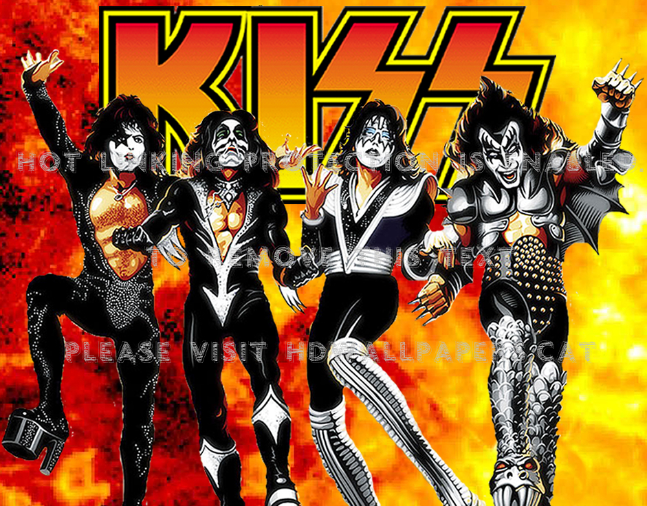 Kiss Destroyer Art Work , HD Wallpaper & Backgrounds