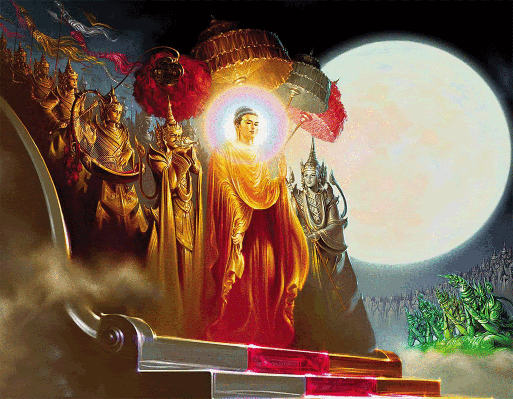 Buddha Descending From Heaven , HD Wallpaper & Backgrounds