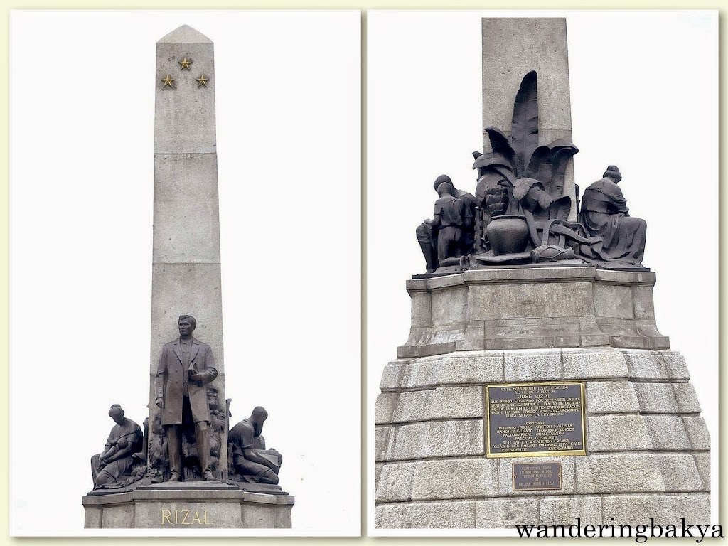 The Front And Back Views Of The Rizal Monument - Jose Rizal Monument , HD Wallpaper & Backgrounds