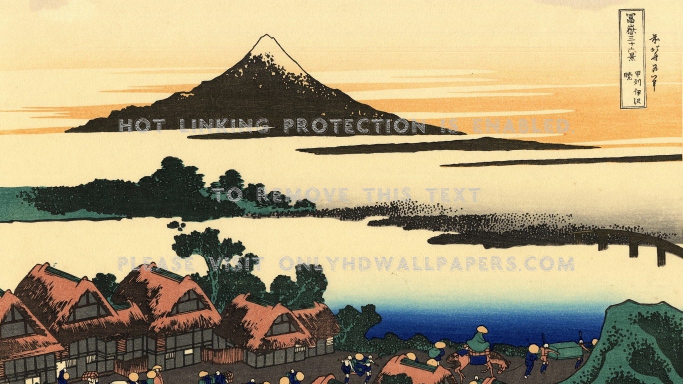 Japan Tekening Landschap , HD Wallpaper & Backgrounds