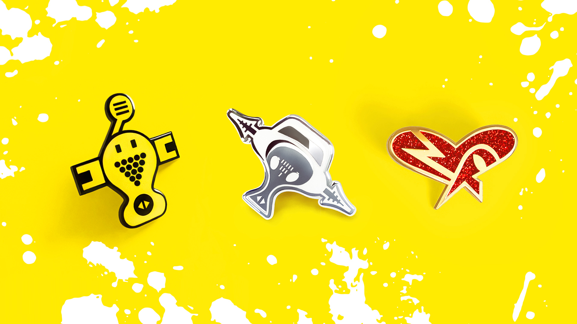 Enamel Pins These Deluxe Enamel Pins Are Perfect For - Jet Set Radio Pins , HD Wallpaper & Backgrounds