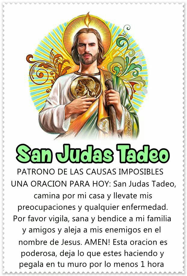 San Judas Tadeo San Juditas Tadeo, St Judas, Spanish - Oracion A San Judas Tadeo Para Sanacion , HD Wallpaper & Backgrounds