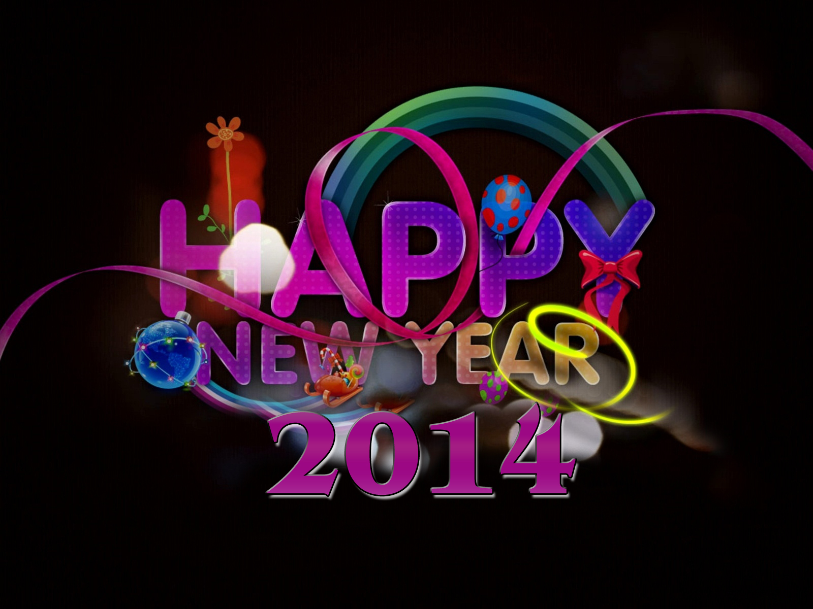 Free Download Hd Wallpaper Happy New Year 2014 Image - Happy New Year Facebook Profile , HD Wallpaper & Backgrounds