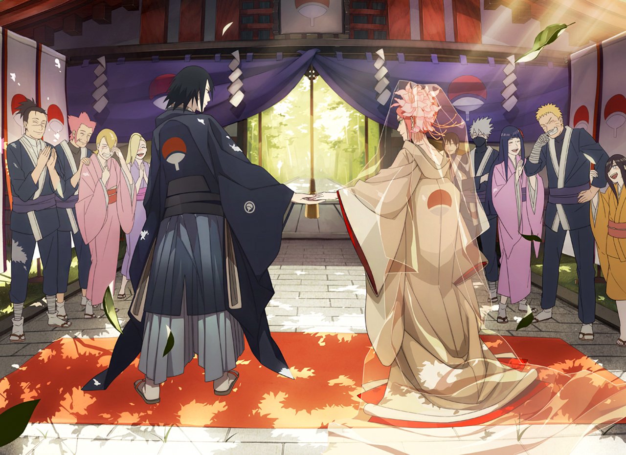 Hd Wallpaper - Sasuke And Sakura Wedding , HD Wallpaper & Backgrounds