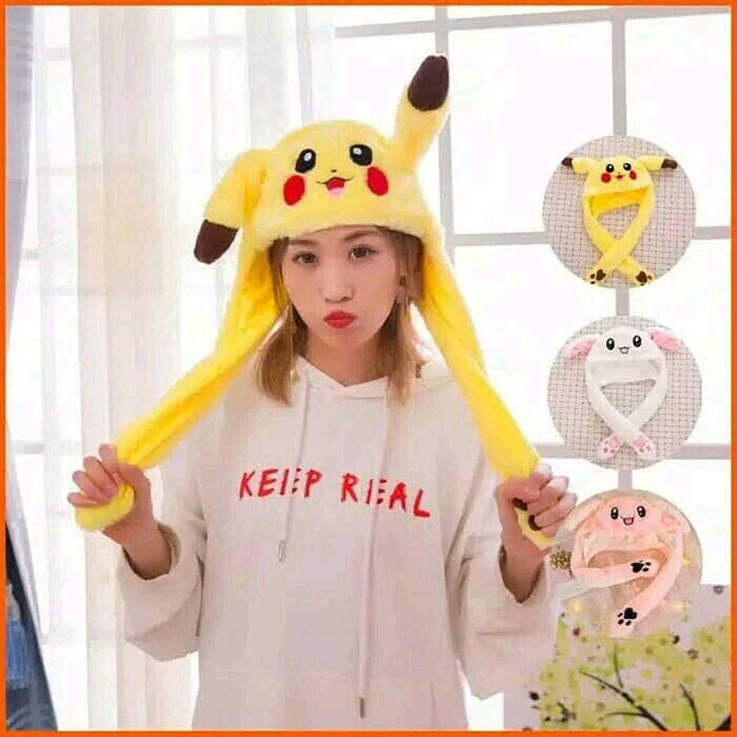 Cek Harga Bunny Hat Topi Kelinci Twice Kuping Gerak - หมวก Tik Tok , HD Wallpaper & Backgrounds