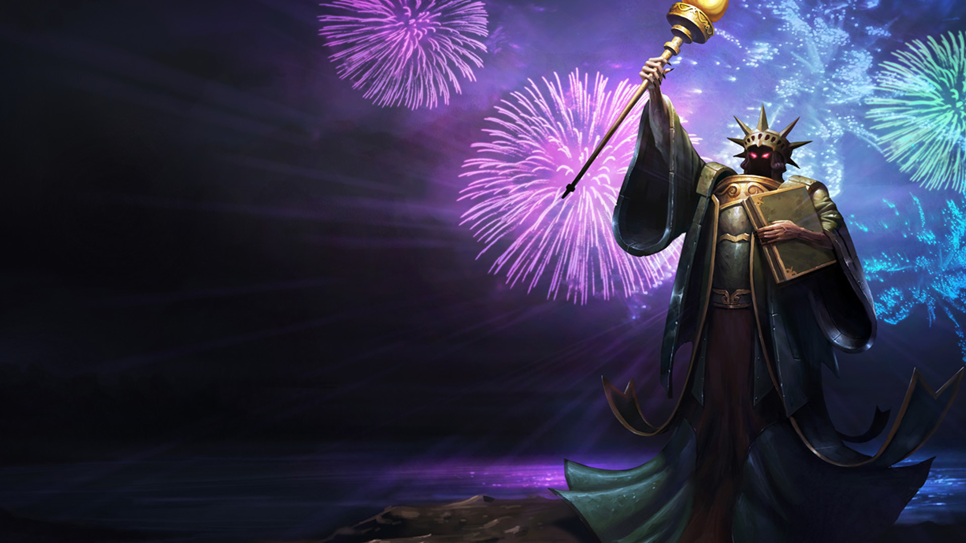 Statue Of Karthus Chinese Original - Chinese League Of Legends Karthus , HD Wallpaper & Backgrounds