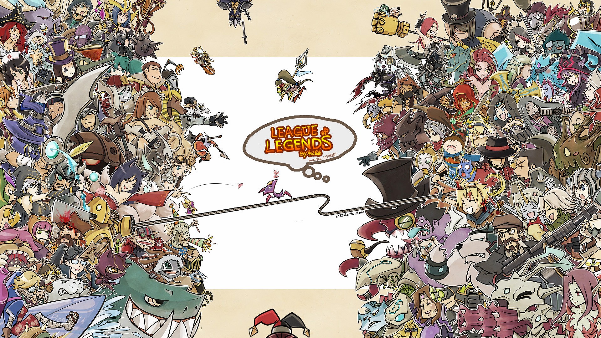 Wallpaper - Fairy Tail League Of Legends , HD Wallpaper & Backgrounds