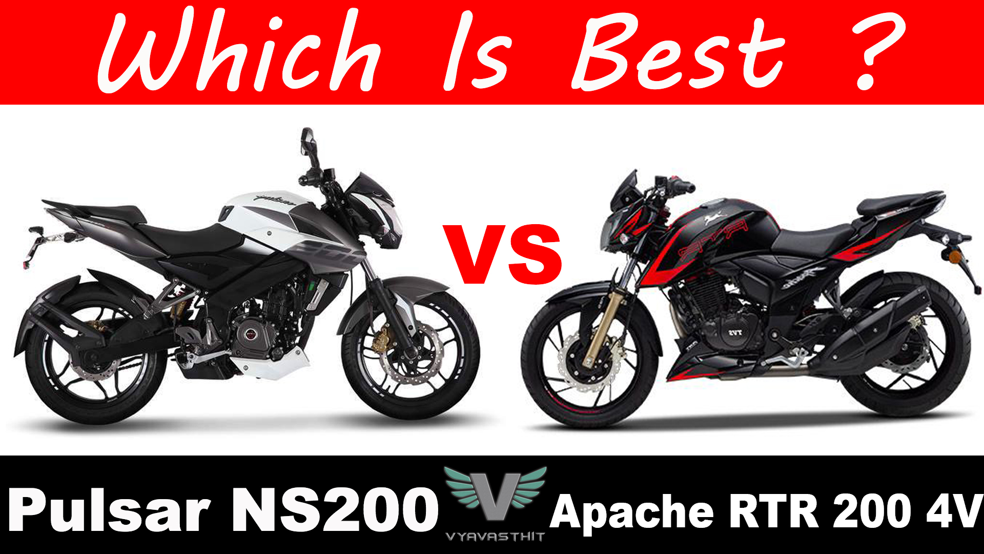 2018 Tvs Apache Rtr 200 4v Vs 2018 Bajaj Pulsar Ns200 - Pulsar Ns 200 Vs Apache 200 4v , HD Wallpaper & Backgrounds