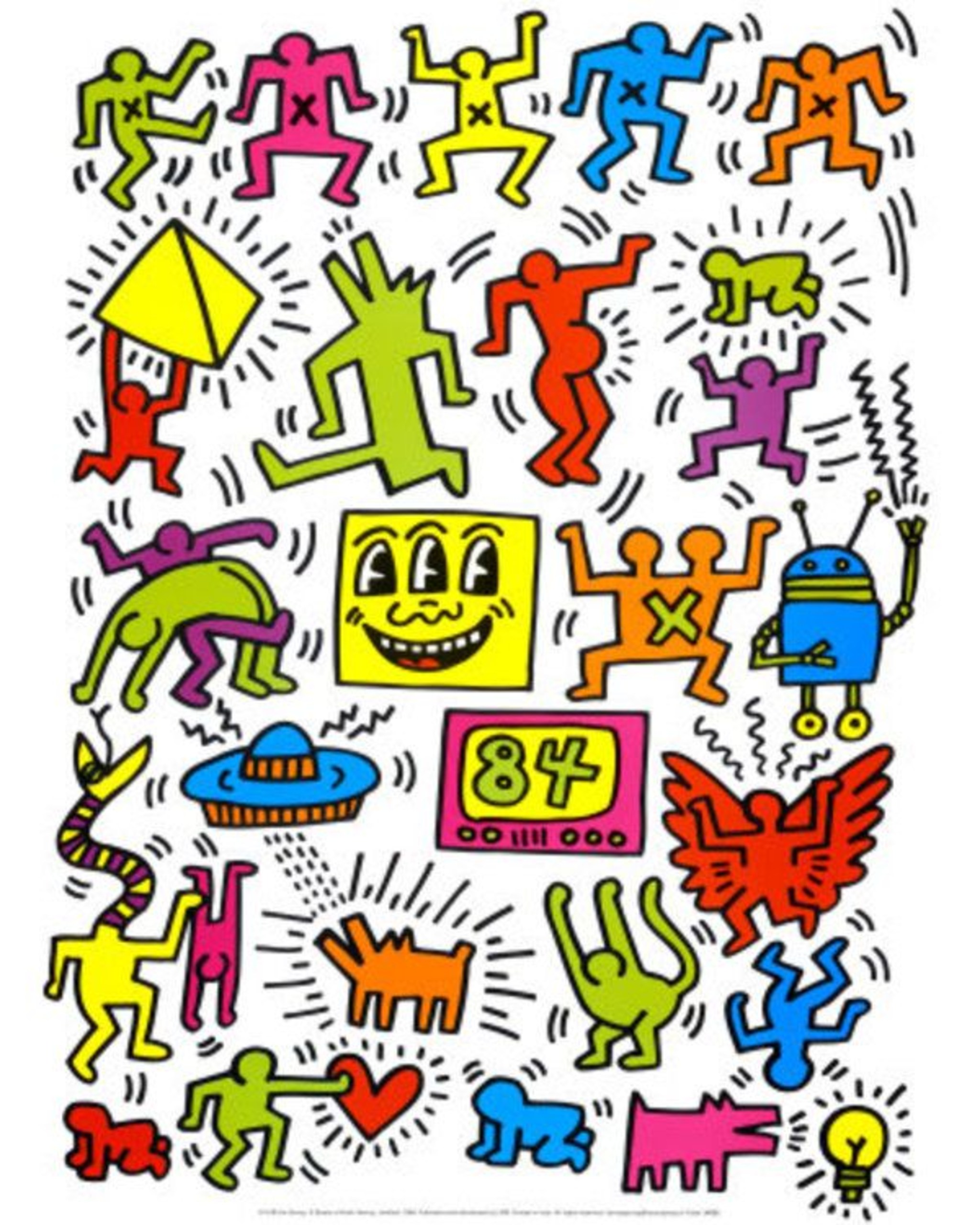 Mobiles Qhd - Keith Haring Art Iphone Background , HD Wallpaper & Backgrounds