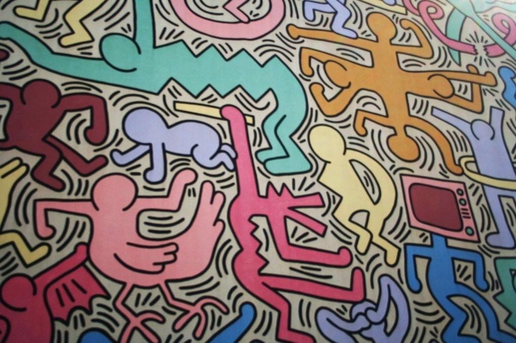 Keith Haring Wall Mural Street Art Graffiti The Culture - Pisa , HD Wallpaper & Backgrounds