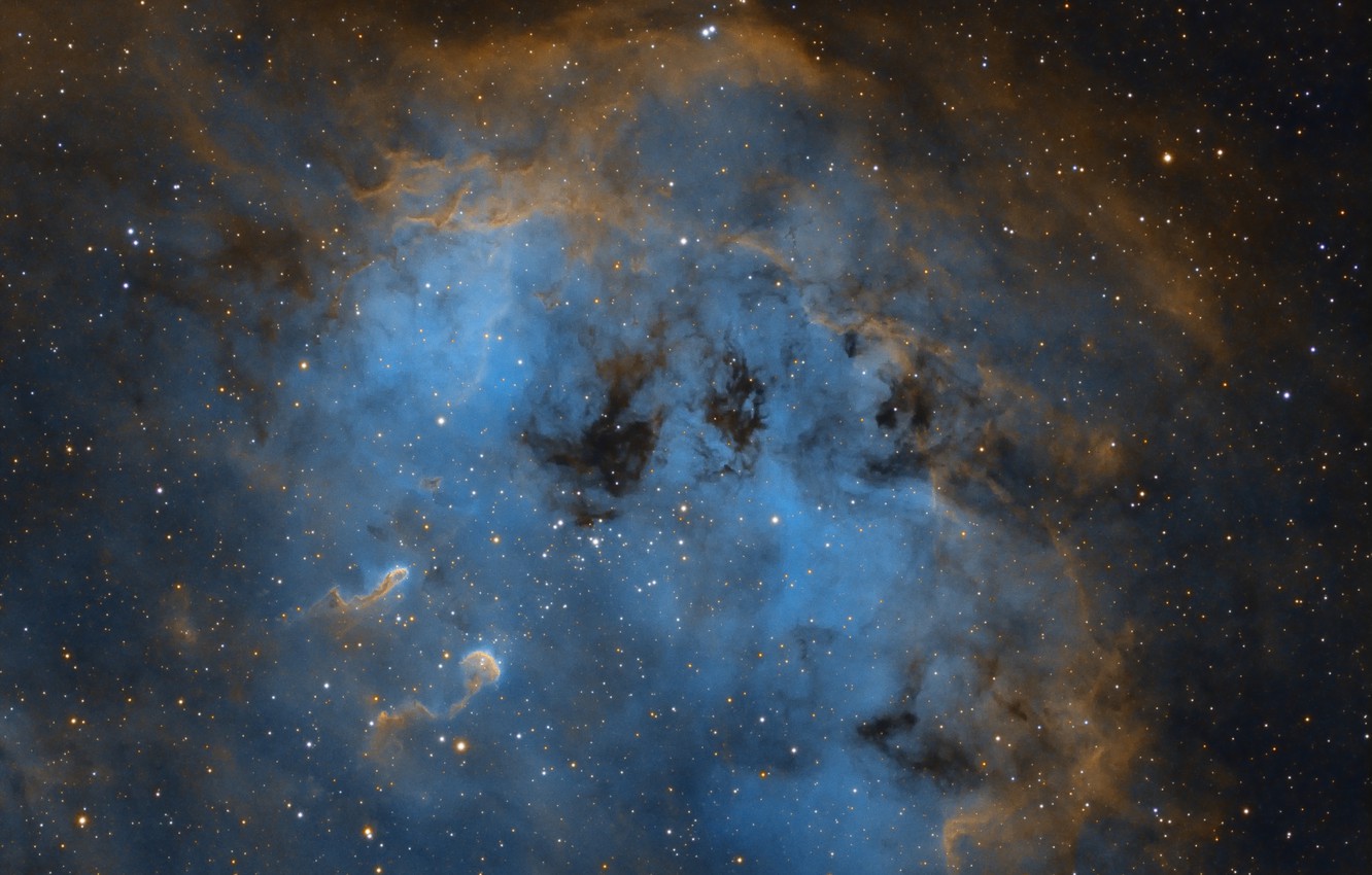 Photo Wallpaper Space, Nebula, Galaxy, Astronomy, Accumulation, - Ic 410 , HD Wallpaper & Backgrounds