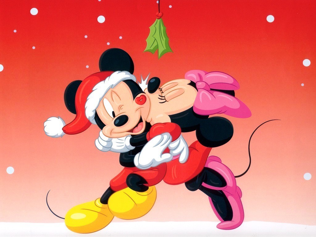 Download - Minnie And Mickey Christmas , HD Wallpaper & Backgrounds