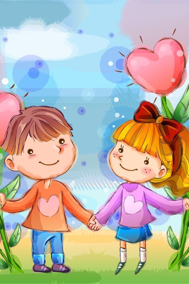 Cartoon Couple Wallpaper For Mobile - Sweet Couple Wallpaper For Mobile Hd , HD Wallpaper & Backgrounds