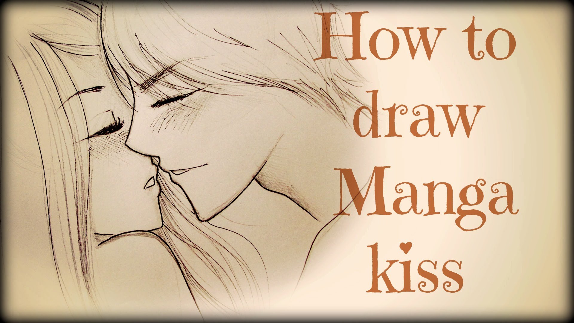Love Kiss Cartoon Sketch Hd Wallpaper Drawing Tutorial - Drawing , HD Wallpaper & Backgrounds