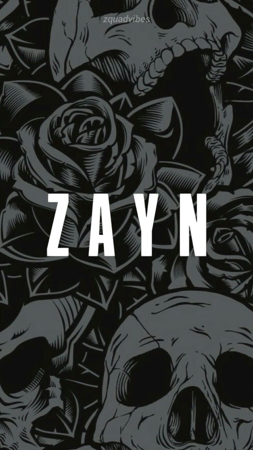 #zayn // #lockscreen // #wallpaper Icarus Fell, Zayn - Skull And Roses Wallpaper Black , HD Wallpaper & Backgrounds