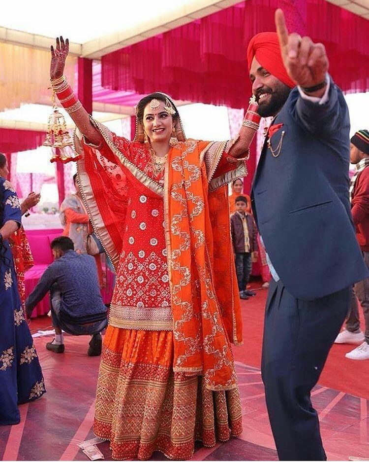 Punjabi Wedding Couple, Punjabi Couple, Wedding Couples, - Marriage , HD Wallpaper & Backgrounds