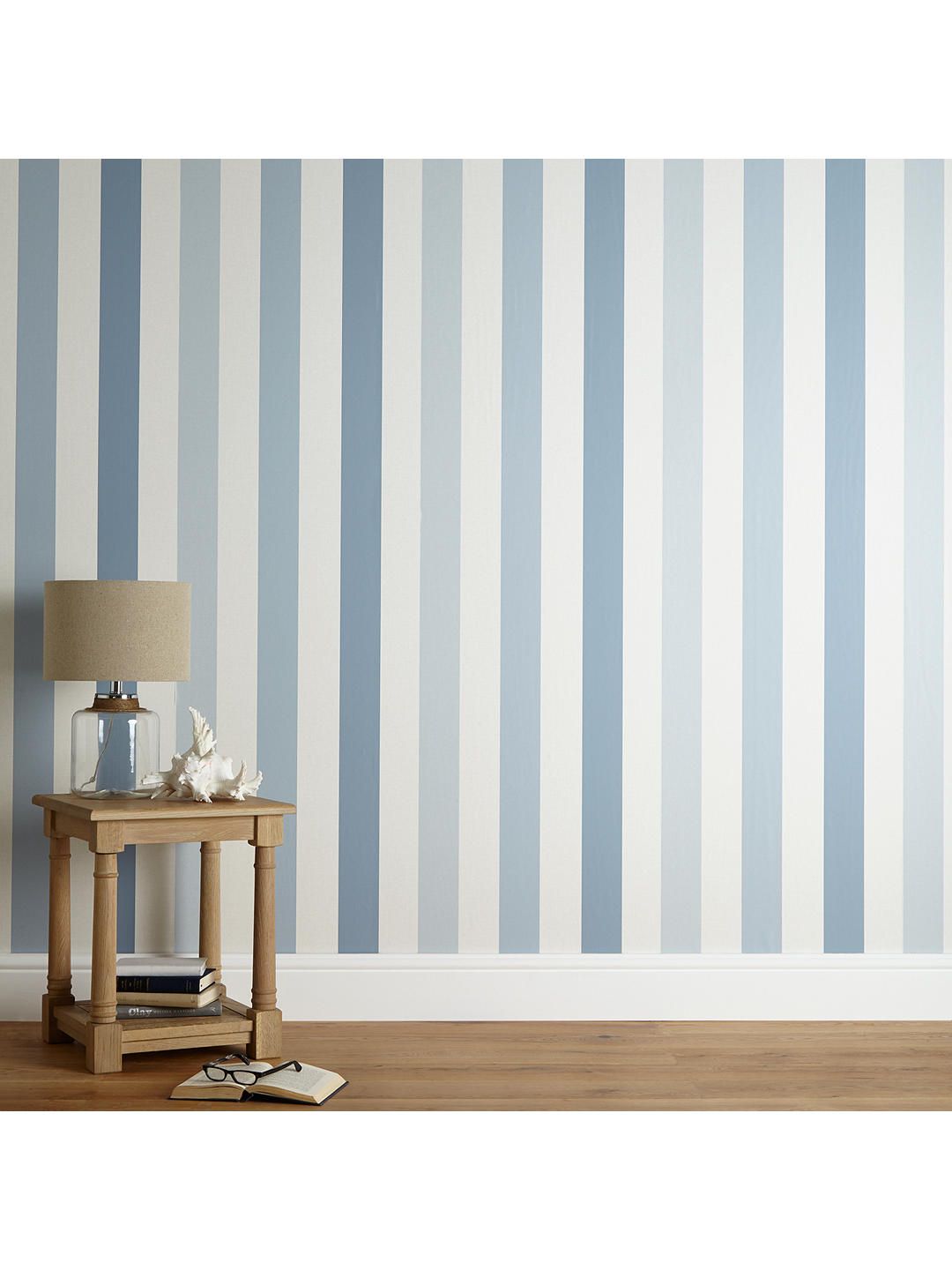 Buyjohn Lewis & Partners Padstow Stripe Wallpaper, - End Table , HD Wallpaper & Backgrounds