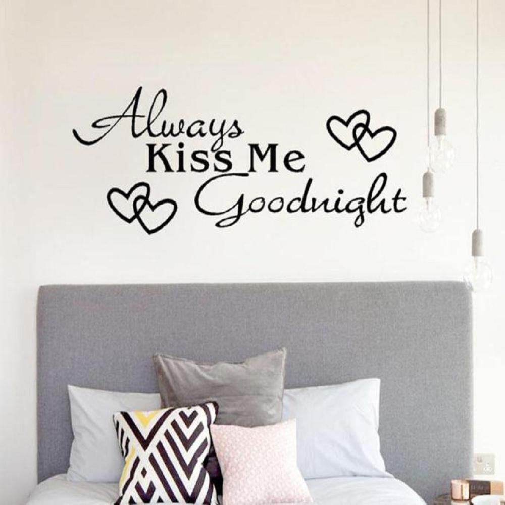 Huikeer Wall Stickers Always Kiss Me Goodnight Bedroom - Always Kiss Me Goodnight Bedroom , HD Wallpaper & Backgrounds