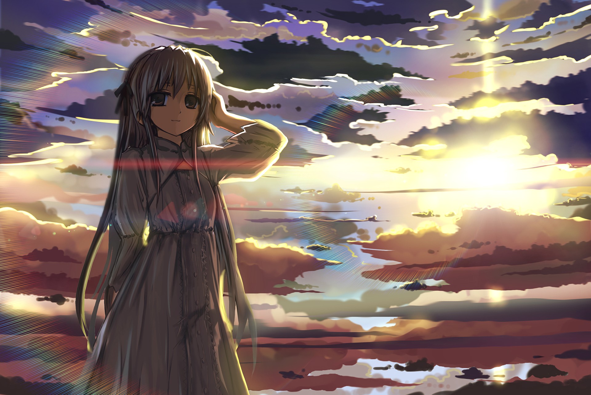 Yosuga No Sora, Anime Girls, Kasugano Sora - Warrior Anime Girl Winking , HD Wallpaper & Backgrounds