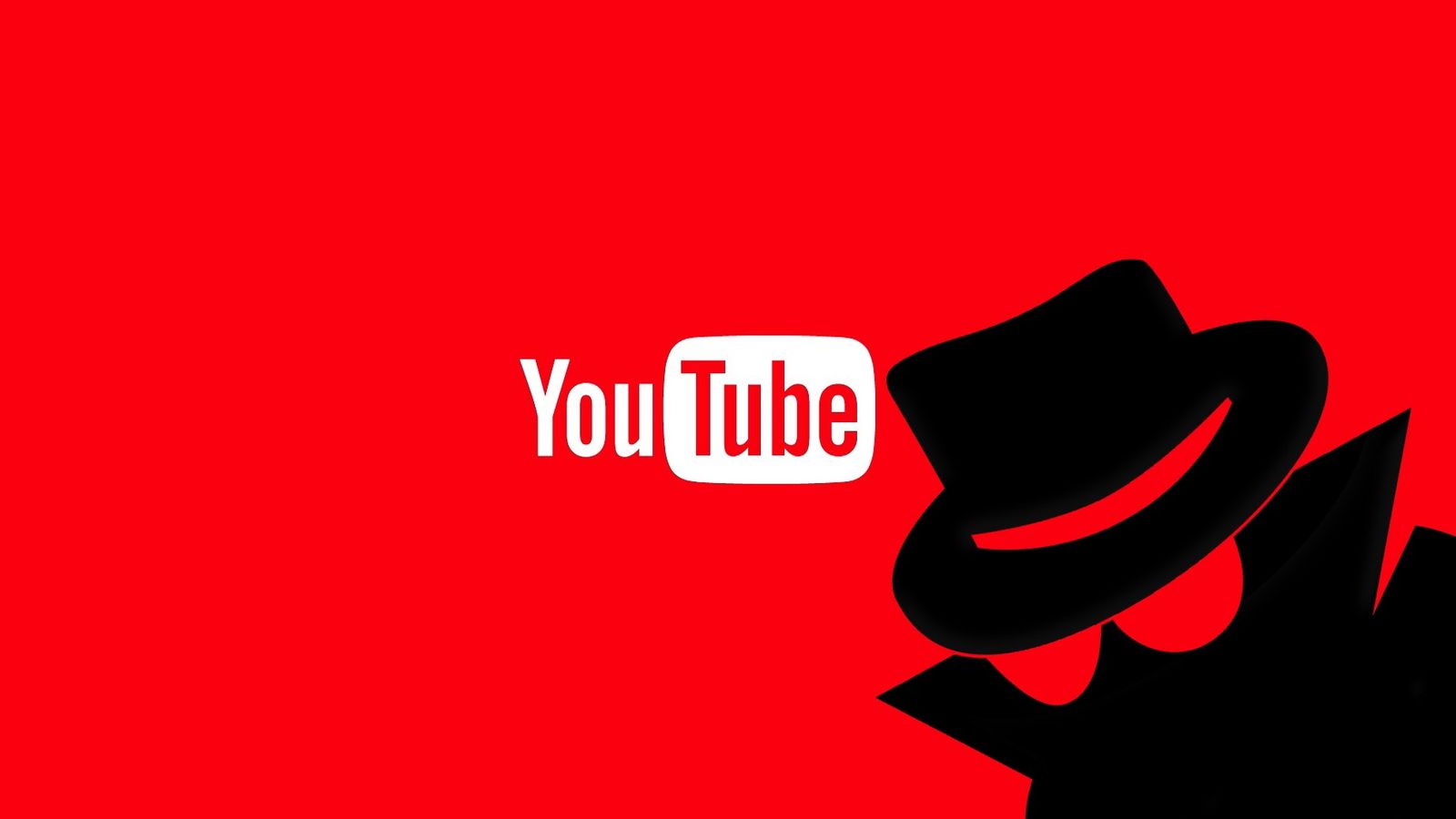 Youtube Officially Introduces Incognito Mode On Android - Youtube Logo Black , HD Wallpaper & Backgrounds
