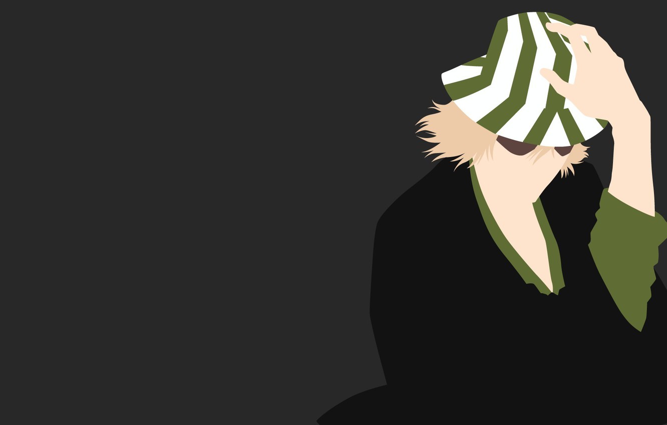 Photo Wallpaper Game, Bleach, Hat, Anime, Man, Blond, - Bleach Urahara Minimalist , HD Wallpaper & Backgrounds