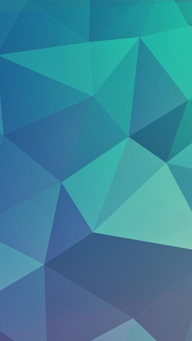 [request] More Wallpapers In This Style - Blue Geometric Iphone Background , HD Wallpaper & Backgrounds