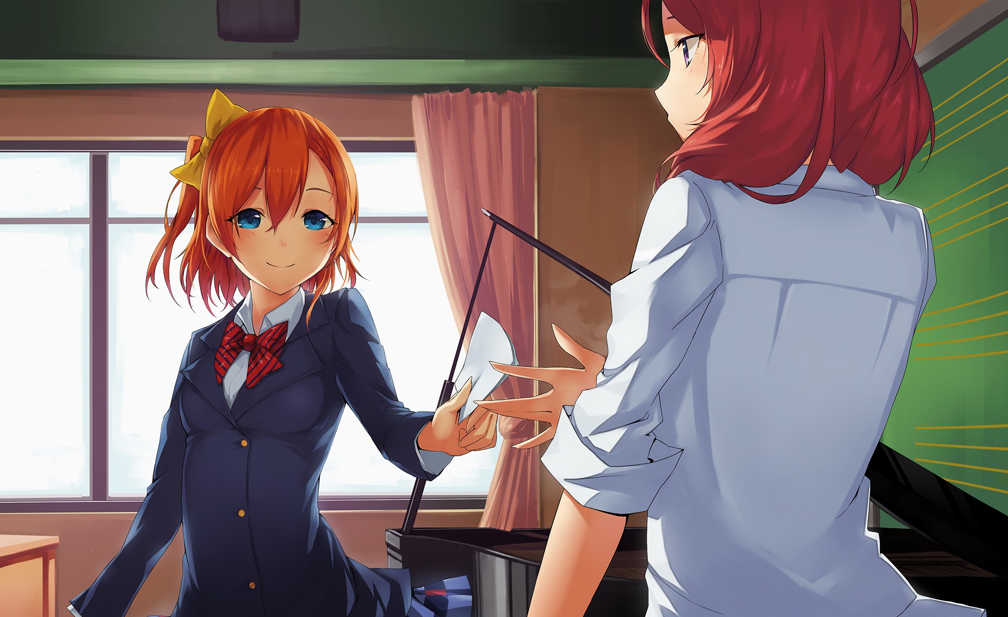 #anime, #anime Girls, #school Uniform, #redhead, #nishikino - Anime School Girl Love Live , HD Wallpaper & Backgrounds