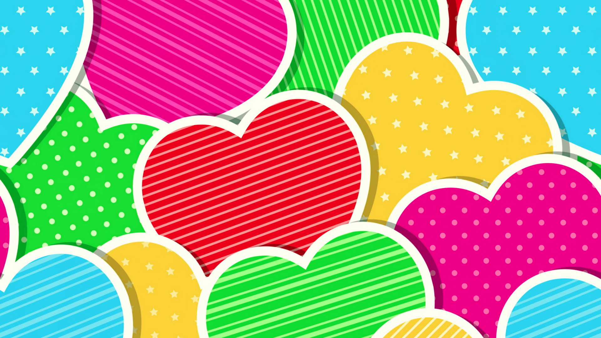 Wallpapers Hunter - Colorful Wallpapers Heart , HD Wallpaper & Backgrounds