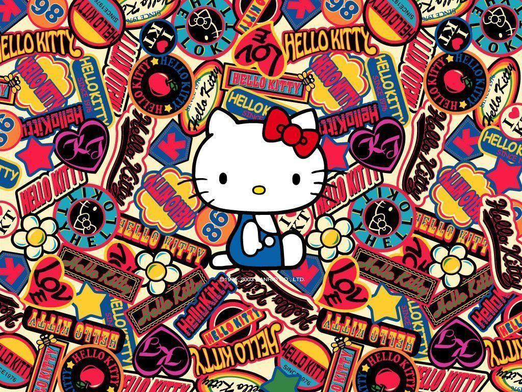 Hello Kitty Colorful Wallpaper Desktop Backgro - Hello Kitty Hd , HD Wallpaper & Backgrounds