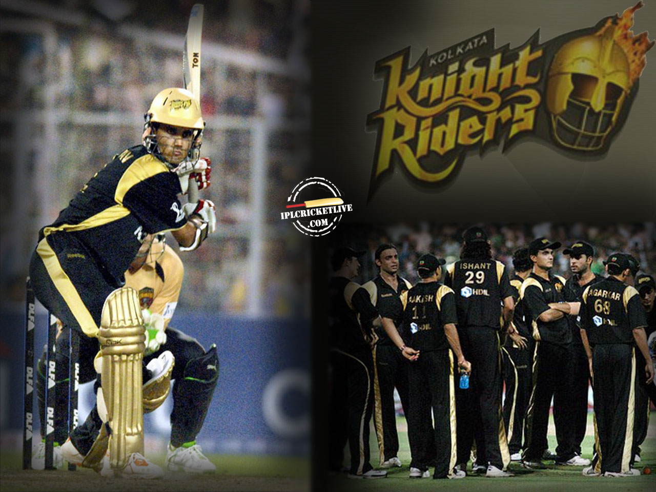 Kolkata Knight Riders Ipl9 - Kolkata Knight Riders Jersey Black , HD Wallpaper & Backgrounds