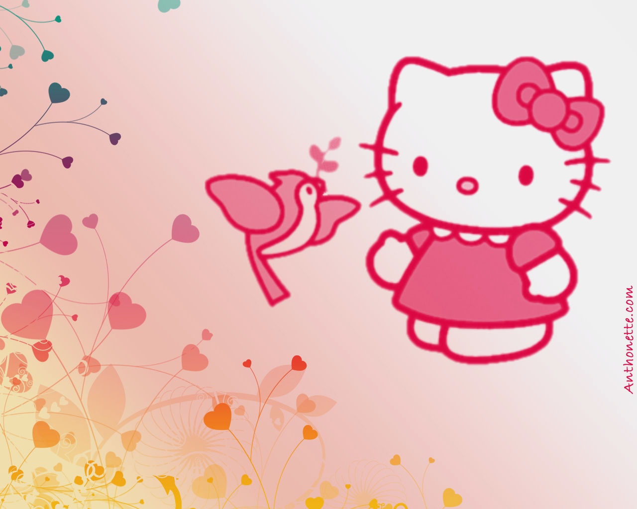Hello Kitty Wallpapers Gallery - Hello Kitty Cartoon Pink , HD Wallpaper & Backgrounds