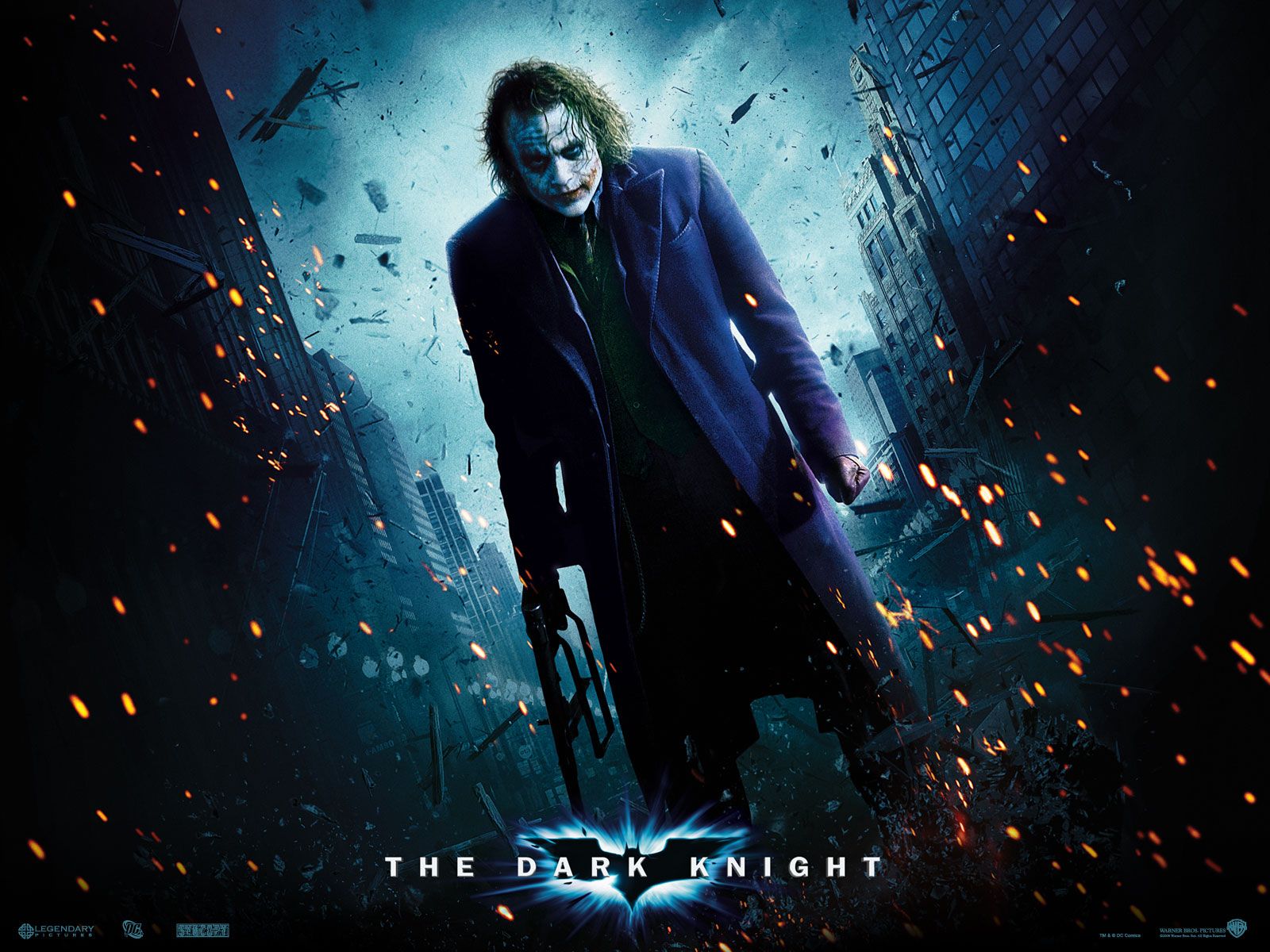 Batman - Batman The Dark Knight Wallpaper Joker , HD Wallpaper & Backgrounds