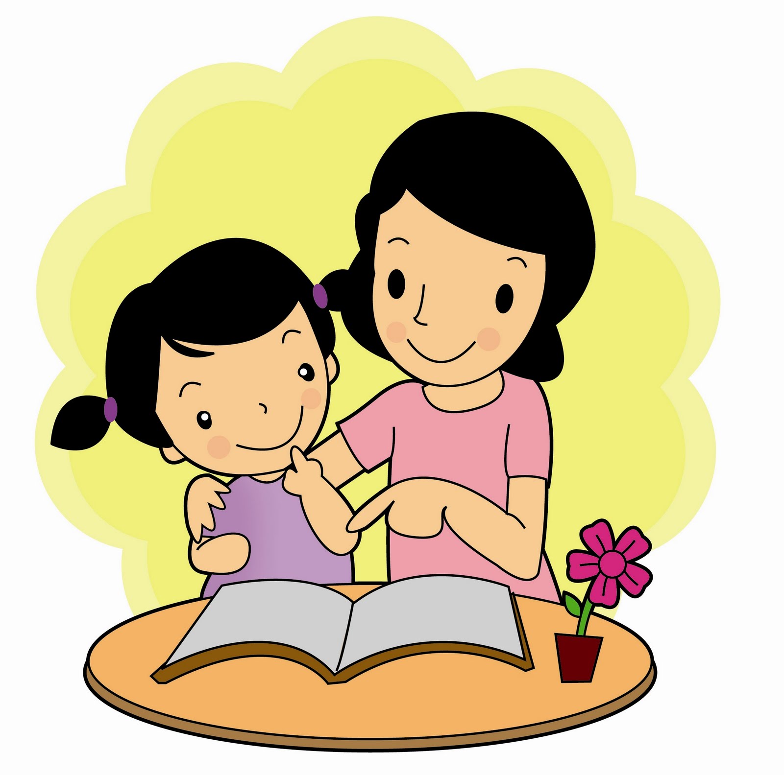 Foto Foto Kartun Lucu - Ibu Dan Anak Clipart , HD Wallpaper & Backgrounds