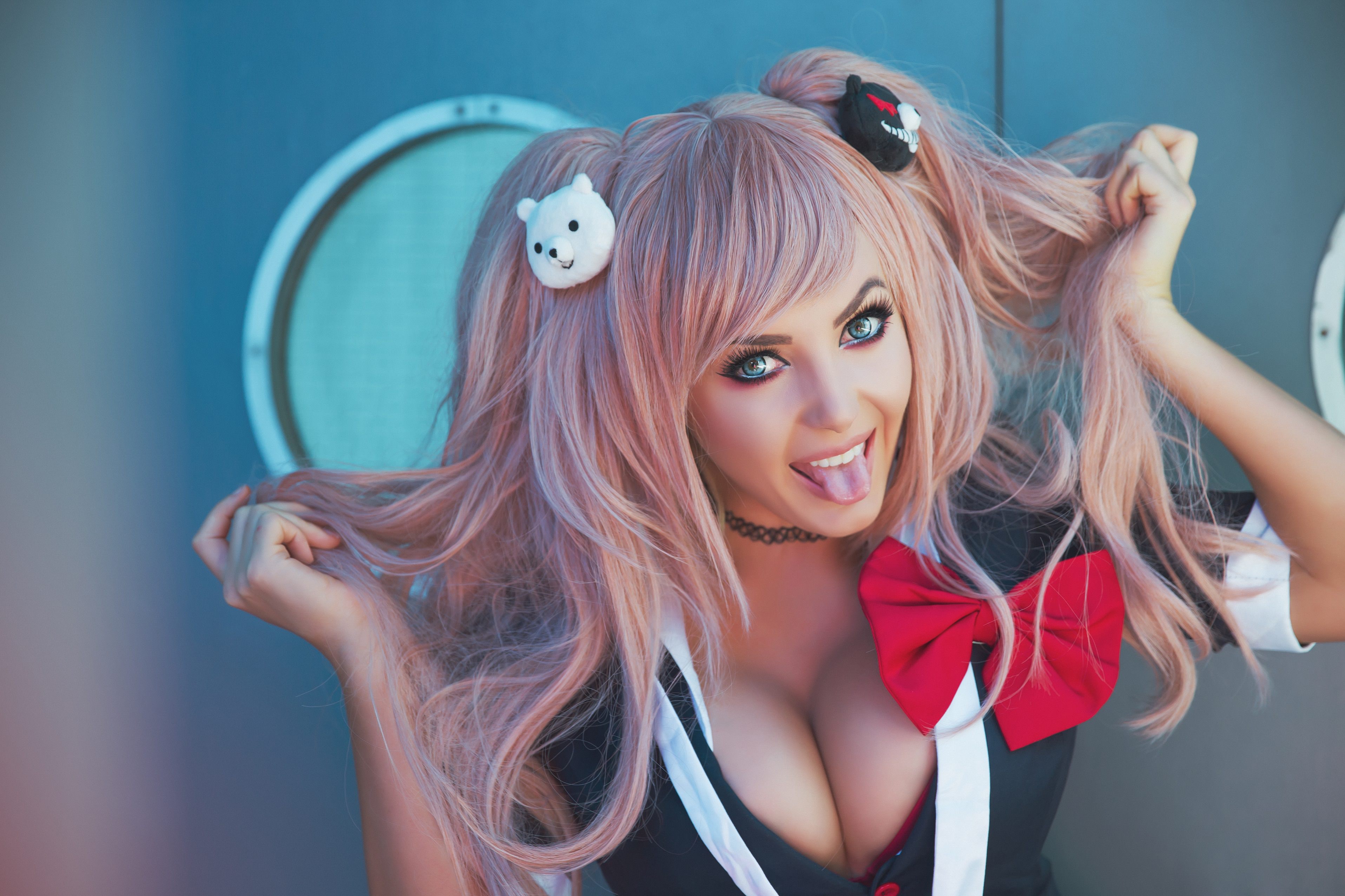 Junko Enoshima By Jessica Nigri - Jessica Nigri , HD Wallpaper & Backgrounds