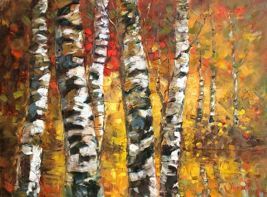 Birch - Birch Trees In Golden Fall , HD Wallpaper & Backgrounds