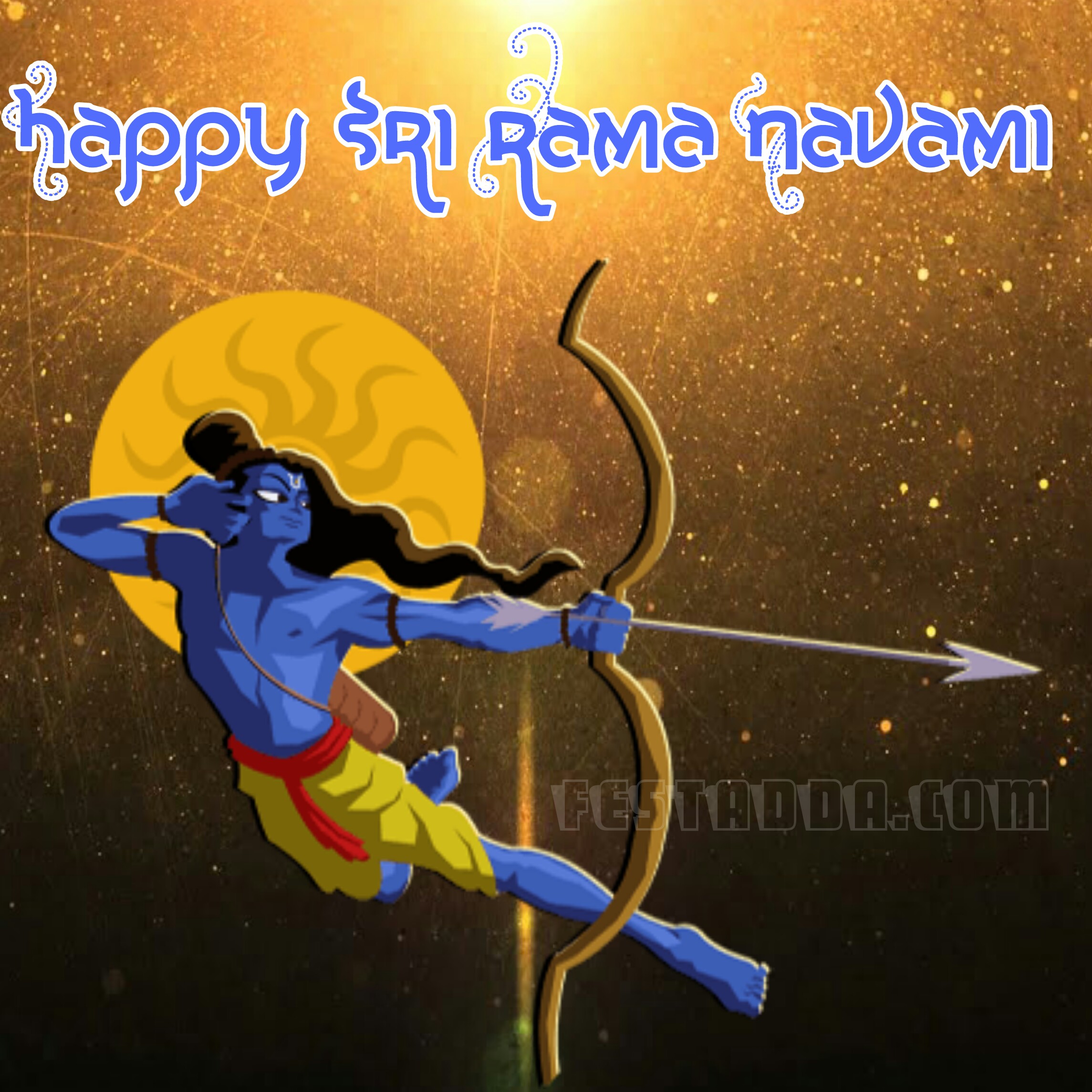 Download Ram Navami Wishes In Hindi Language - Ram Navami Animation , HD Wallpaper & Backgrounds