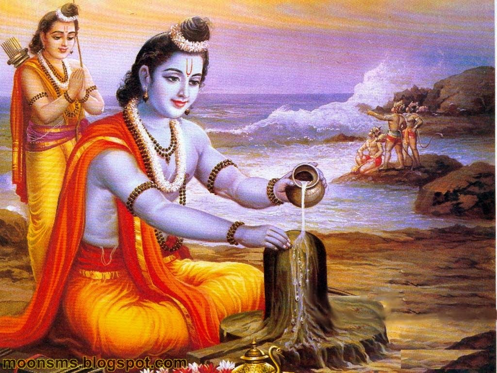 Ram - Lord Rama Worship Shiva , HD Wallpaper & Backgrounds