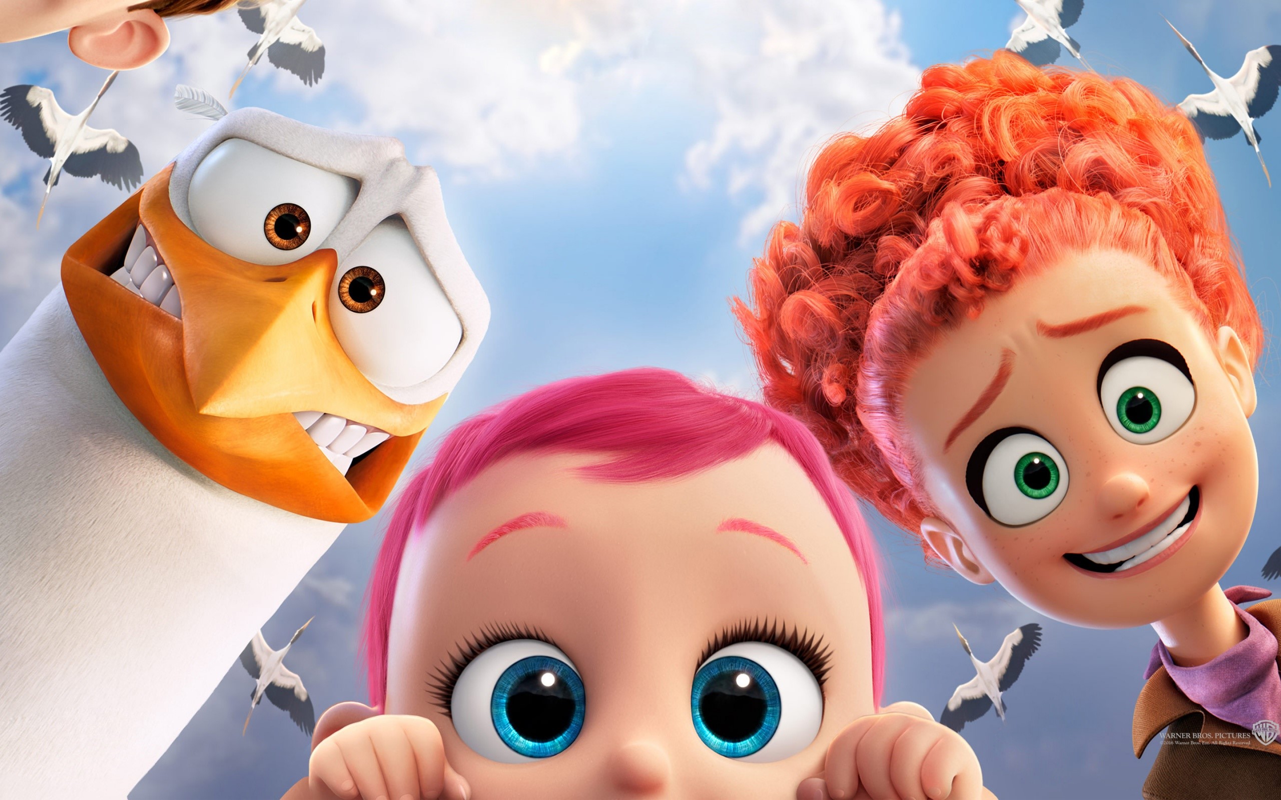 Wallpaper Three Characters From The Stork - Stork Movie , HD Wallpaper & Backgrounds
