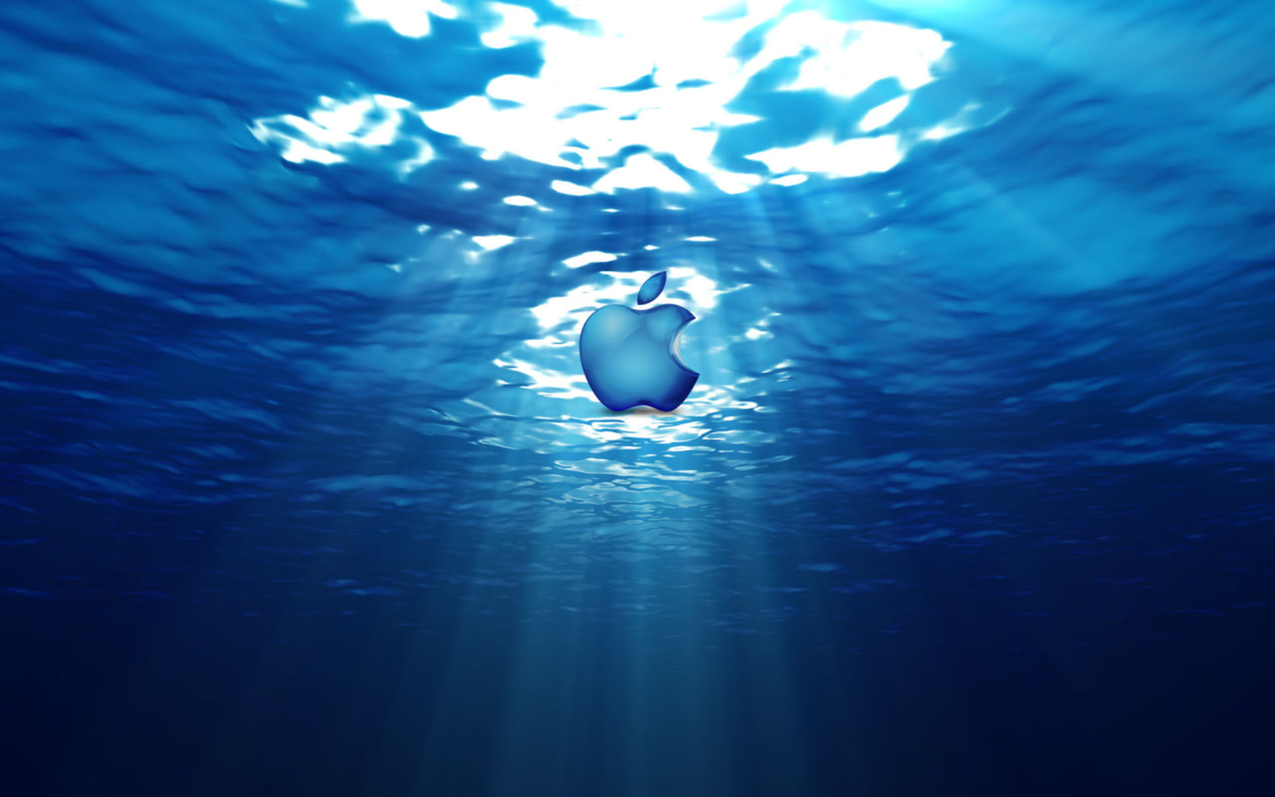 Cool Apple Logo Wallpapers - Blue Water , HD Wallpaper & Backgrounds