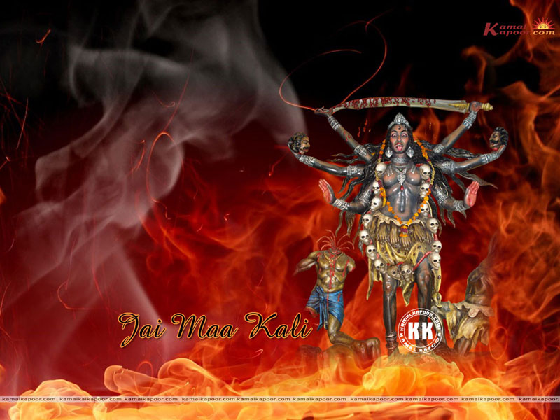 Kali Ma Wallpaper - Fire And Smoke Gif , HD Wallpaper & Backgrounds