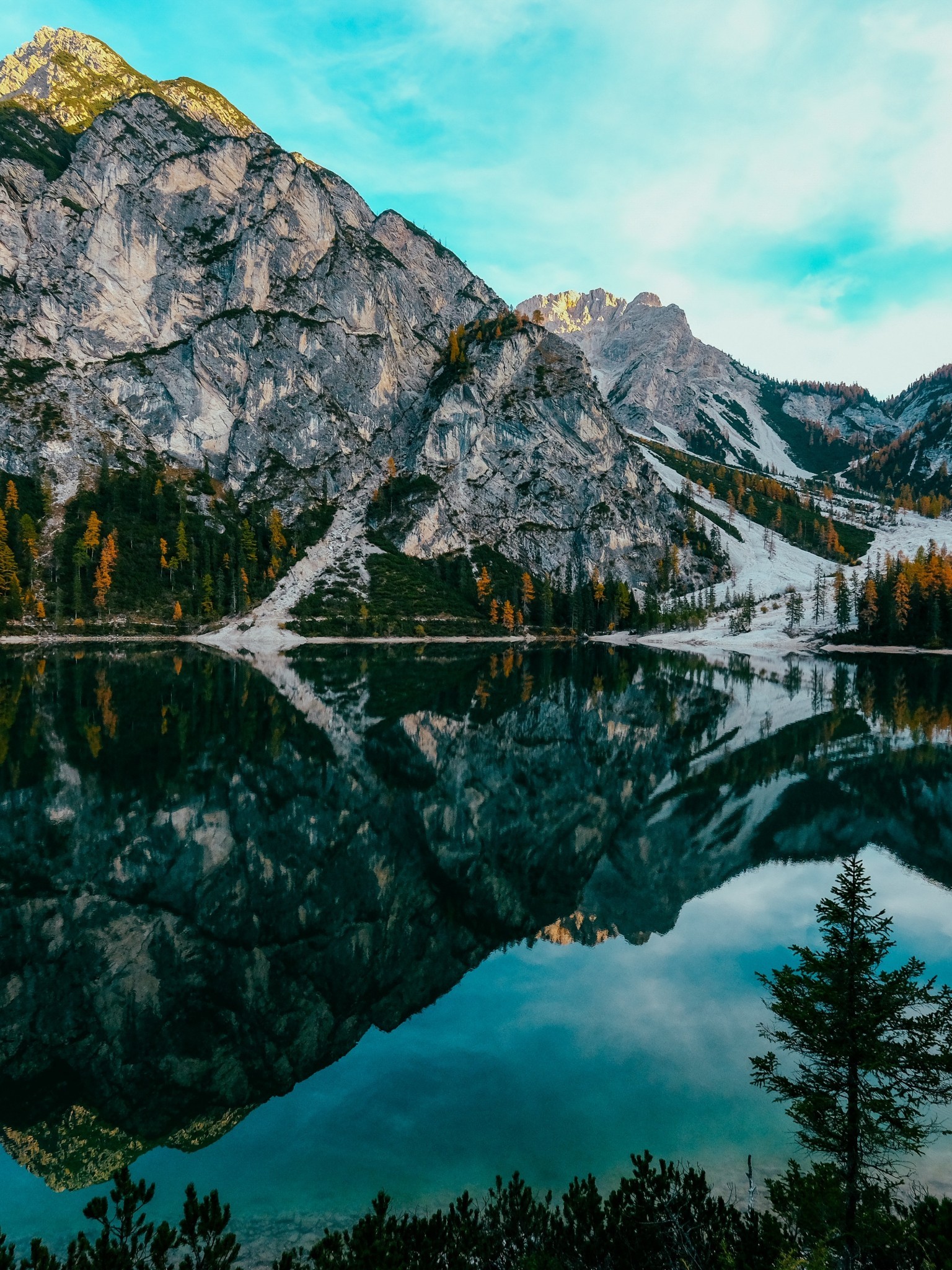 Canada, Banff National Park, Lake, Mountain, Reflection, - Pragser Wildsee , HD Wallpaper & Backgrounds
